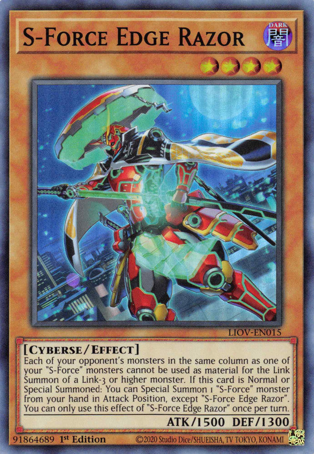 S-Force Edge Razor [LIOV-EN015] Super Rare | Odin's Place