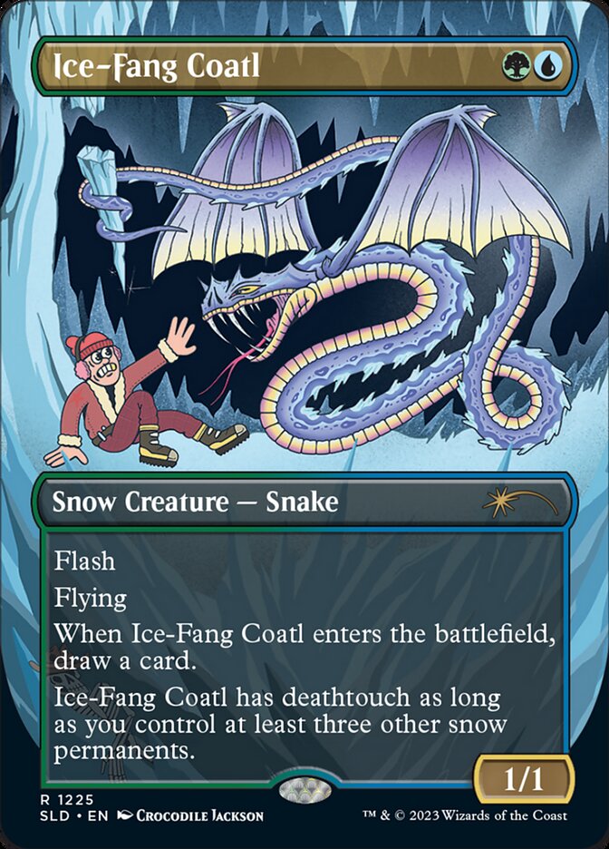 Ice-Fang Coatl (Borderless) [Secret Lair Drop Series] | Odin's Place
