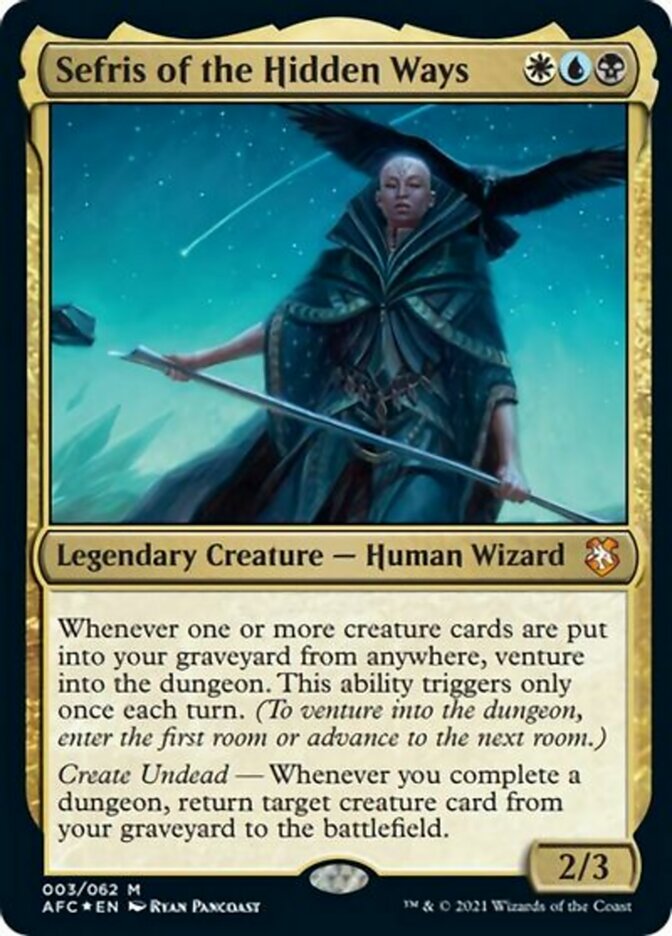 Sefris of the Hidden Ways (Display Commander) [Dungeons & Dragons: Adventures in the Forgotten Realms Commander] | Odin's Place