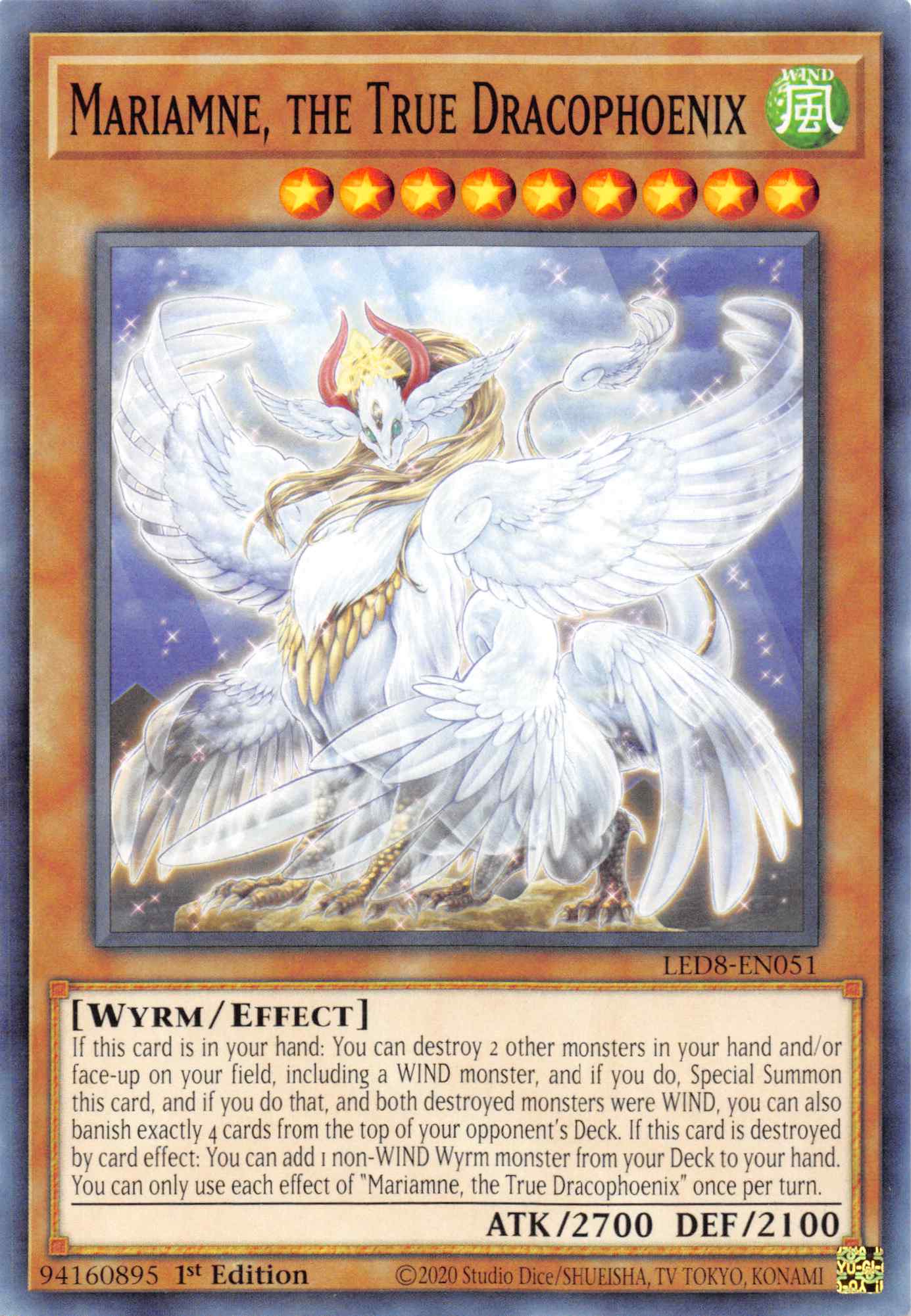 Mariamne, the True Dracophoenix [LED8-EN051] Common | Odin's Place
