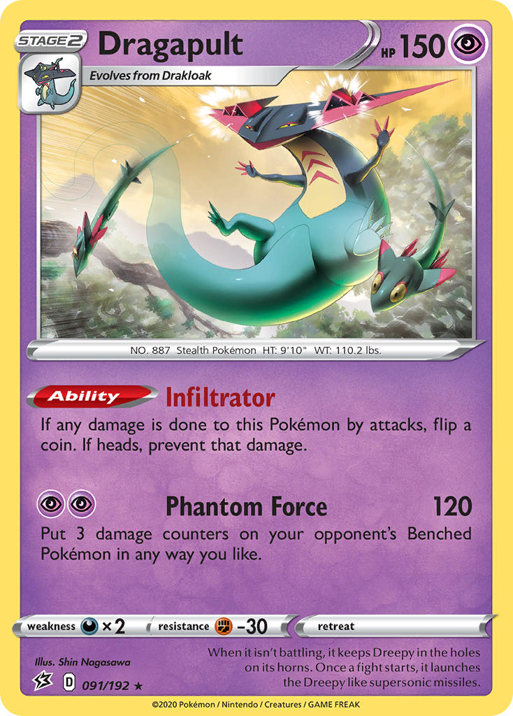 Dragapult (091/192) (Theme Deck Exclusive) [Sword & Shield: Rebel Clash] | Odin's Place