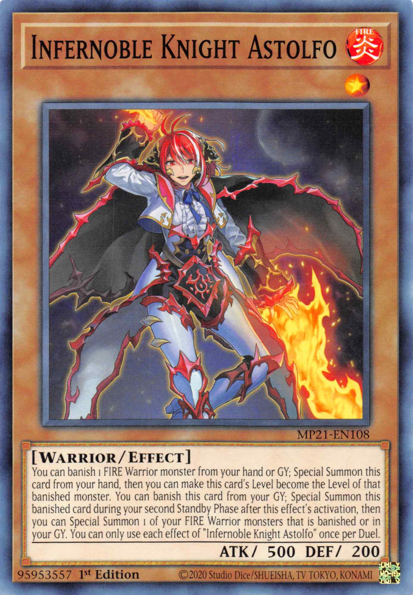 Infernoble Knight Astolfo [MP21-EN108] Common | Odin's Place