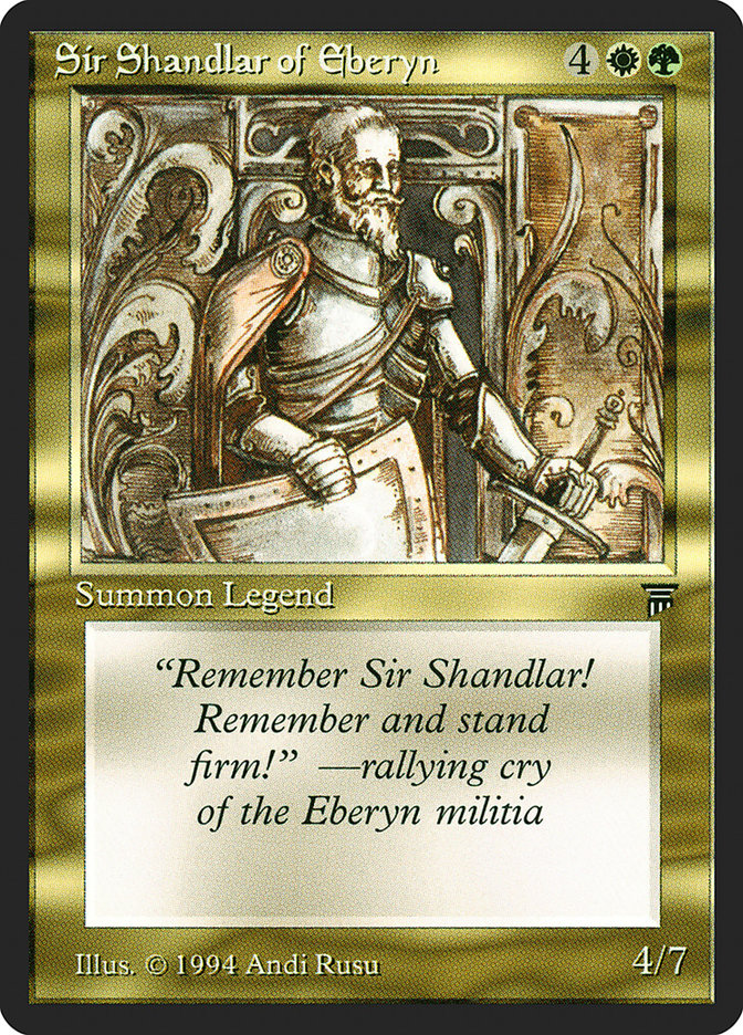 Sir Shandlar of Eberyn (257) [Legends] | Odin's Place