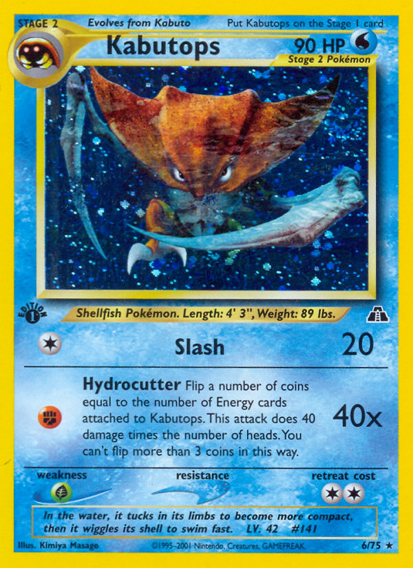 Kabutops (6/75) [Neo Discovery 1st Edition] | Odin's Place