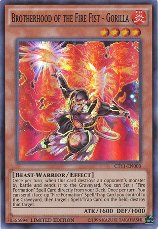 Brotherhood of the Fire Fist - Gorilla [CT11-EN003] Super Rare | Odin's Place