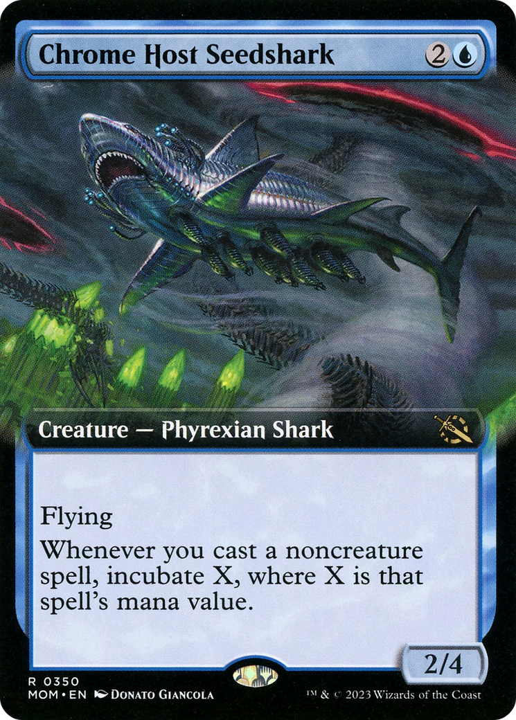 Chrome Host Seedshark (Extended Art) [March of the Machine] | Odin's Place