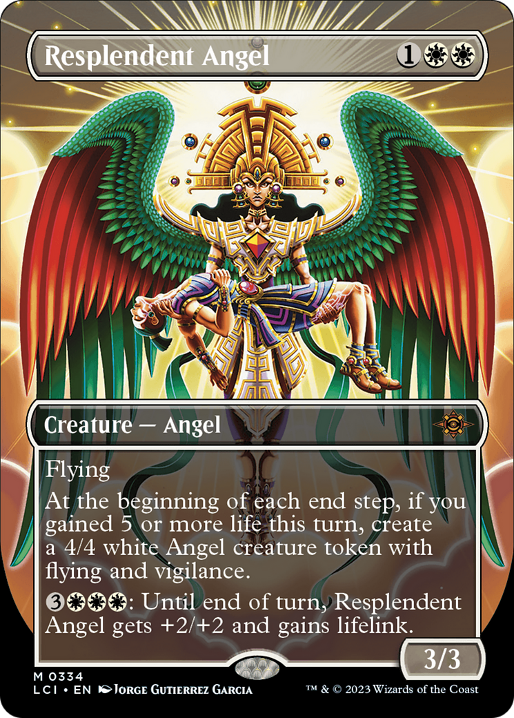 Resplendent Angel (Borderless) [The Lost Caverns of Ixalan] | Odin's Place