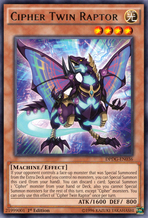 Cipher Twin Raptor [DPDG-EN036] Rare | Odin's Place