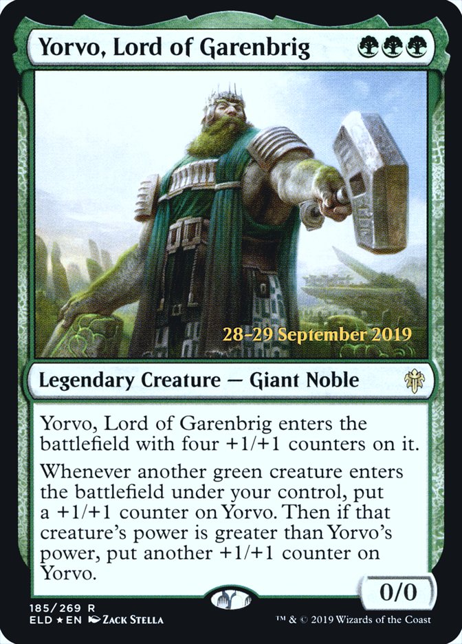 Yorvo, Lord of Garenbrig [Throne of Eldraine Prerelease Promos] | Odin's Place