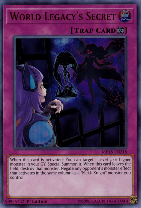 World Legacy's Secret [MP18-EN218] Ultra Rare | Odin's Place