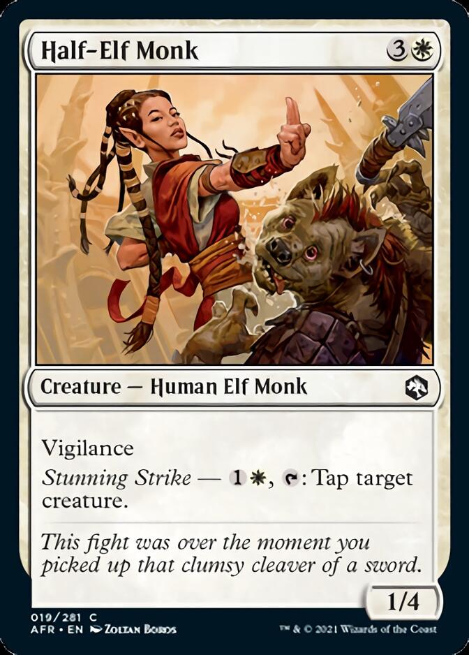 Half-Elf Monk [Dungeons & Dragons: Adventures in the Forgotten Realms] | Odin's Place