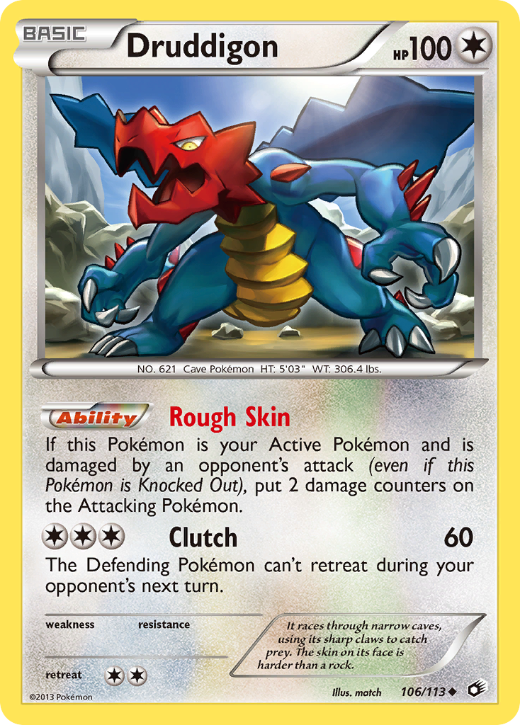 Druddigon (106/113) [Black & White: Legendary Treasures] | Odin's Place