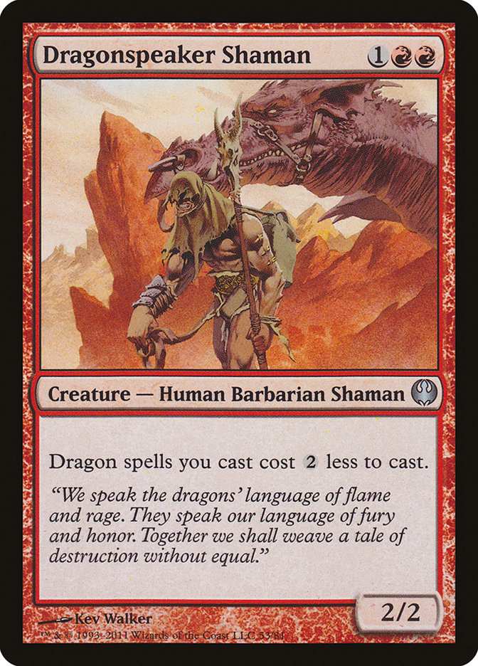 Dragonspeaker Shaman (53) [Duel Decks: Knights vs. Dragons] | Odin's Place