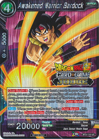 Awakened Warrior Bardock (BT3-110) [Judge Promotion Cards] | Odin's Place