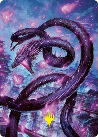 Junji, the Midnight Sky 2 Art Card (Gold-Stamped Signature) [Kamigawa: Neon Dynasty Art Series] | Odin's Place