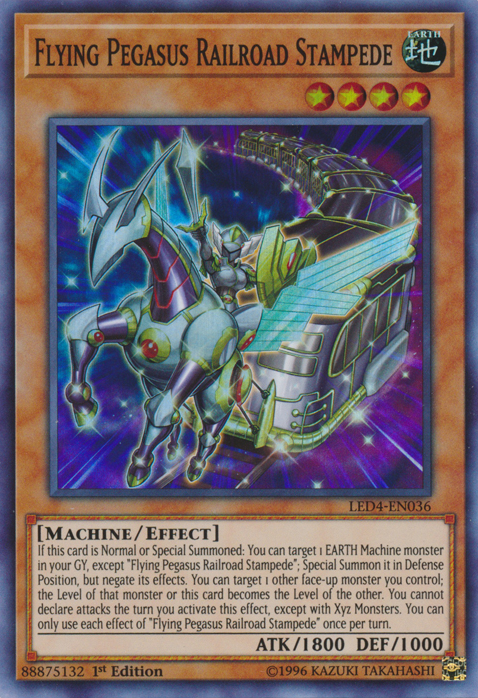 Flying Pegasus Railroad Stampede [LED4-EN036] Super Rare | Odin's Place