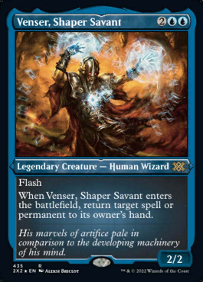 Venser, Shaper Savant (Foil Etched) [Double Masters 2022] | Odin's Place