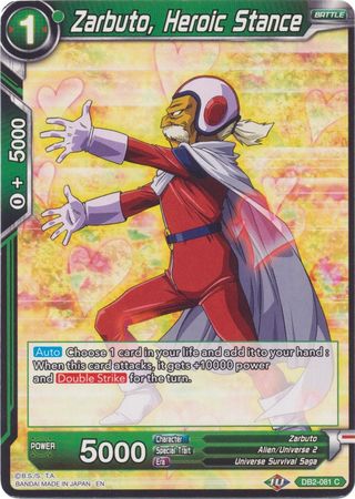 Zarbuto, Heroic Stance (Reprint) (DB2-081) [Battle Evolution Booster] | Odin's Place