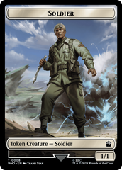 Soldier // Dinosaur Double-Sided Token [Doctor Who Tokens] | Odin's Place