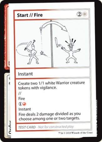 Start // Fire (2021 Edition) [Mystery Booster Playtest Cards] | Odin's Place