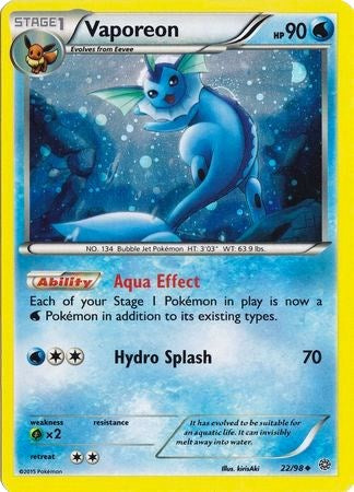 Vaporeon (22/98) (Cosmos Holo) [XY: Ancient Origins] | Odin's Place