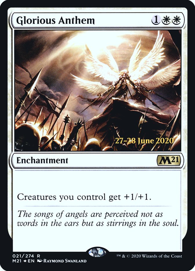 Glorious Anthem [Core Set 2021 Prerelease Promos] | Odin's Place