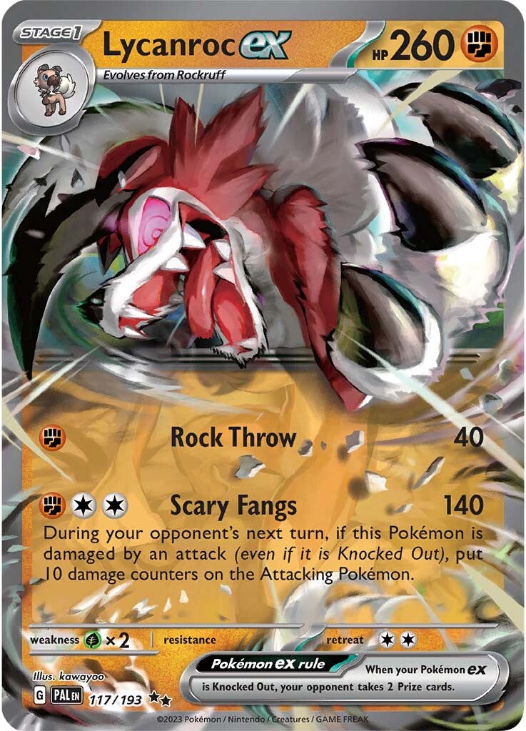 Lycanroc ex (117/193) [Scarlet & Violet: Paldea Evolved] | Odin's Place