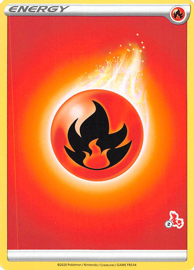 Fire Energy (Cinderace Stamp #2) [Battle Academy 2022] | Odin's Place