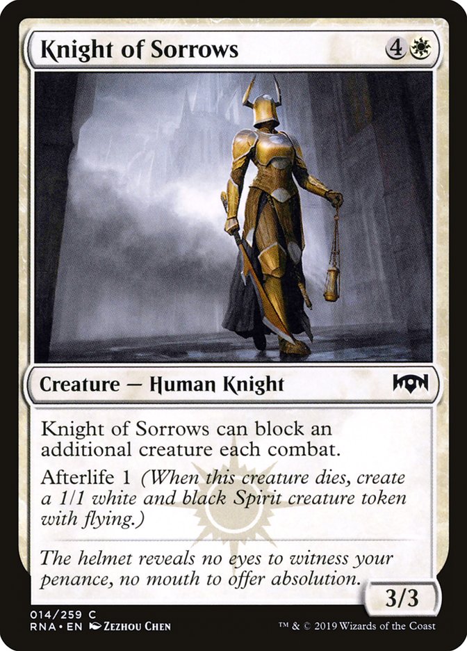 Knight of Sorrows (14) [Ravnica Allegiance] | Odin's Place