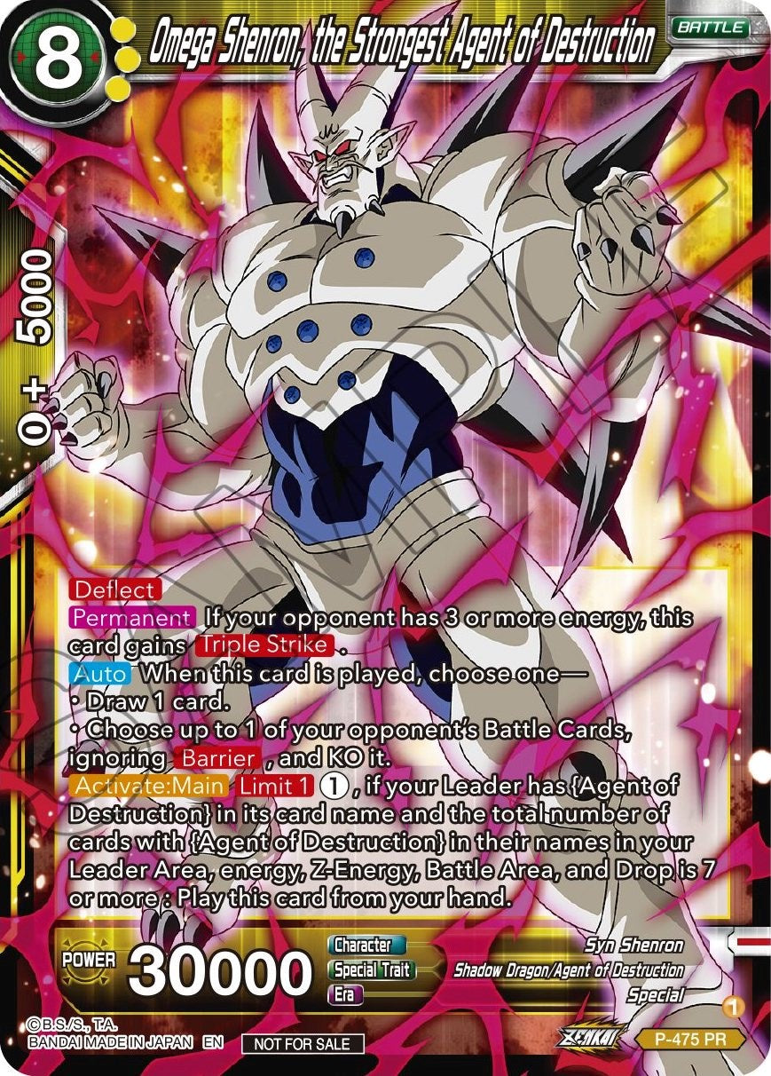 Omega Shenron, the Strongest Agent of Destruction (Z03 Dash Pack) (P-475) [Promotion Cards] | Odin's Place