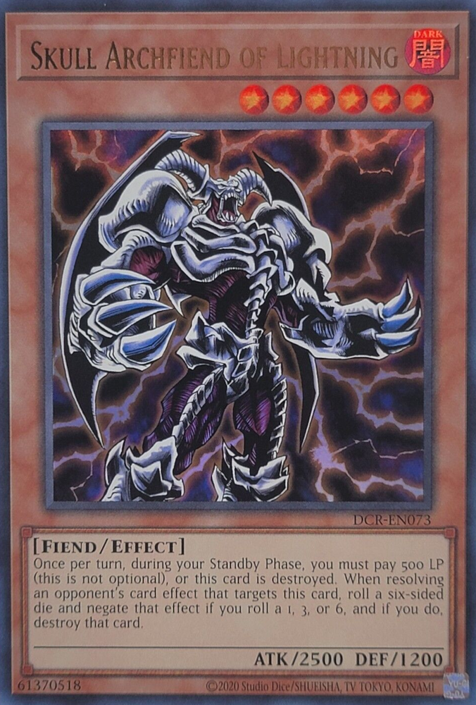 Skull Archfiend of Lightning (25th Anniversary) [DCR-EN073] Ultra Rare | Odin's Place