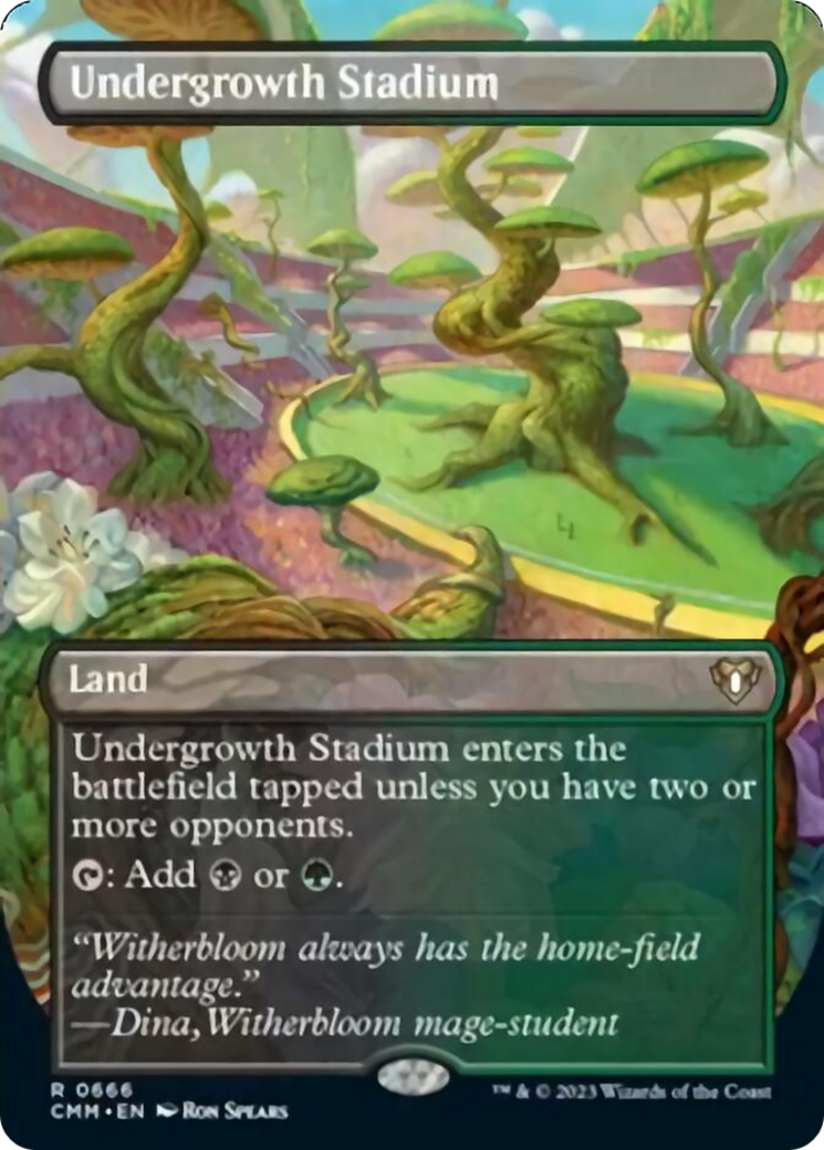 Undergrowth Stadium (Borderless Alternate Art) [Commander Masters] | Odin's Place