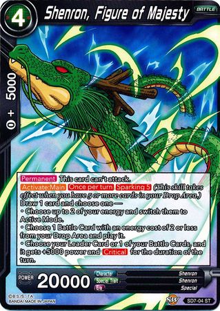 Shenron, Figure of Majesty (Starter Deck - Shenron's Advent) (SD7-04) [Miraculous Revival] | Odin's Place