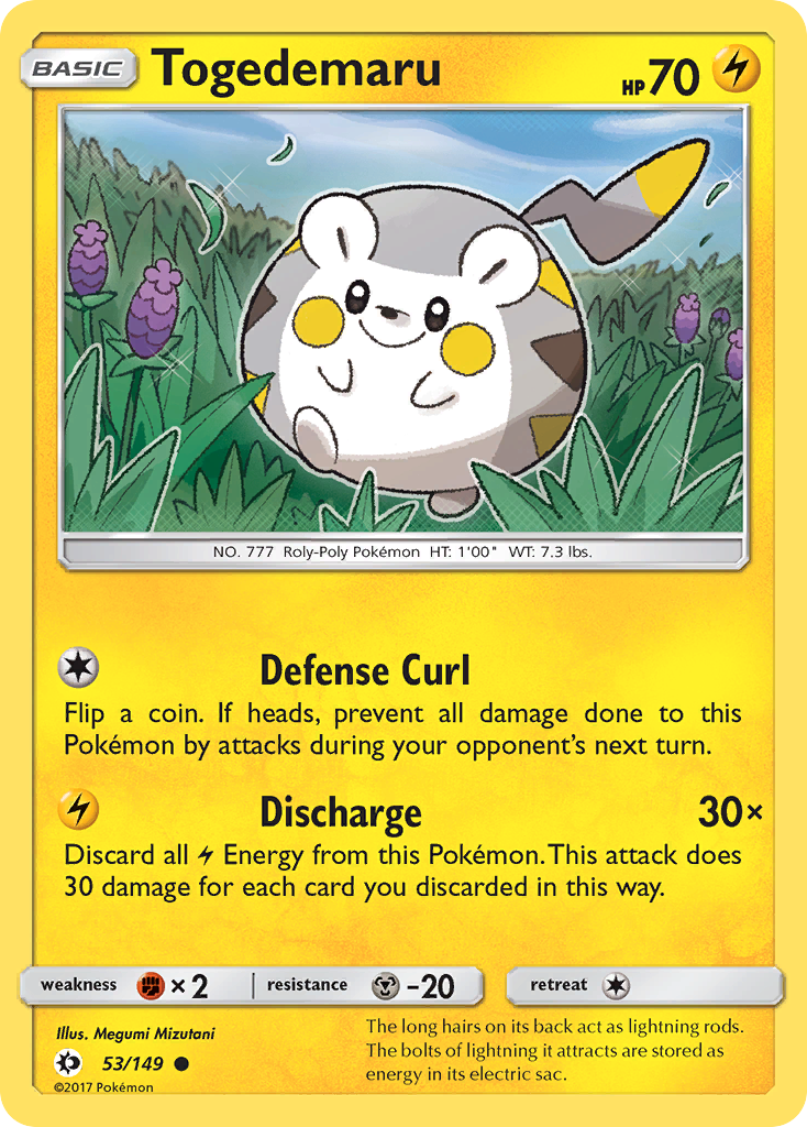Togedemaru (53/149) [Sun & Moon: Base Set] | Odin's Place