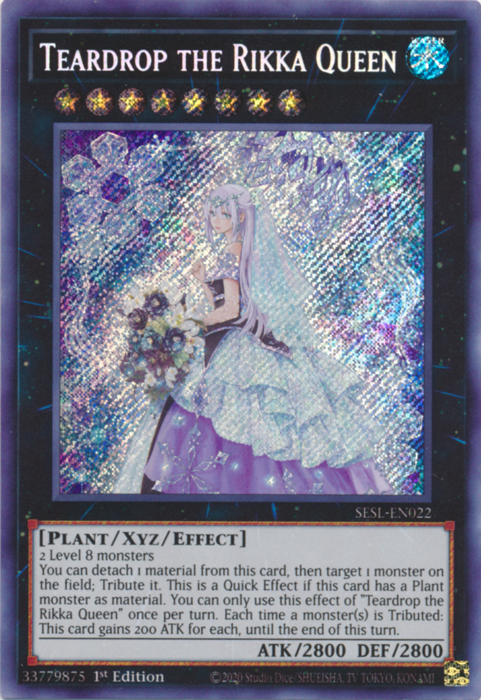 Teardrop the Rikka Queen [SESL-EN022] Secret Rare | Odin's Place