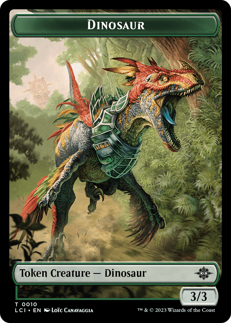 Map // Dinosaur (0010) Double-Sided Token [The Lost Caverns of Ixalan Tokens] | Odin's Place