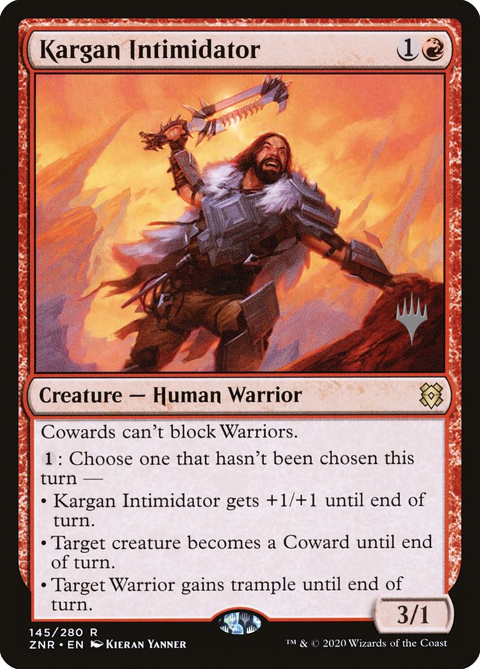 Kargan Intimidator (Promo Pack) [Zendikar Rising Promos] | Odin's Place