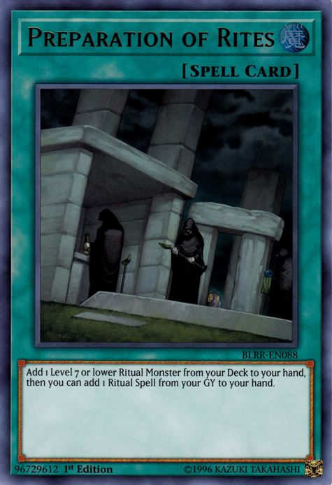 Preparation of Rites [BLRR-EN088] Ultra Rare | Odin's Place