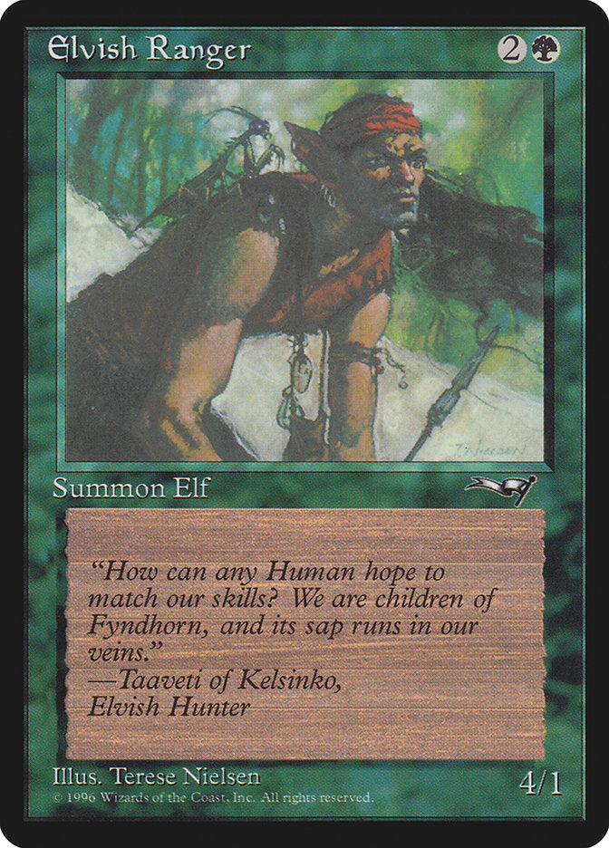 Elvish Ranger (Insect on Back) [Alliances] | Odin's Place