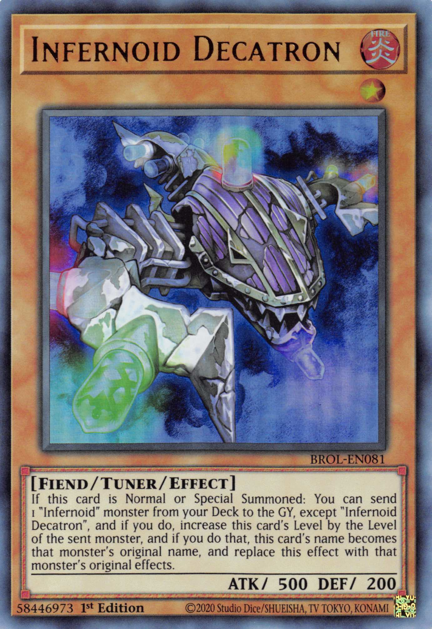 Infernoid Decatron [BROL-EN081] Ultra Rare | Odin's Place
