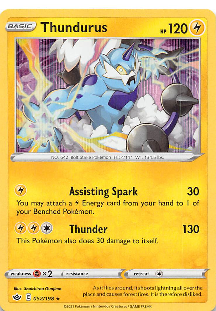 Thundurus (052/198) [Sword & Shield: Chilling Reign] | Odin's Place