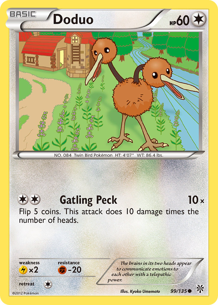 Doduo (99/135) [Black & White: Plasma Storm] | Odin's Place