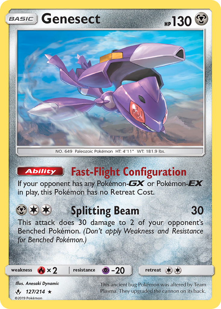 Genesect (127/214) [Sun & Moon: Unbroken Bonds] | Odin's Place