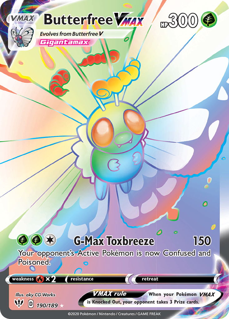 Butterfree VMAX (190/189) [Sword & Shield: Darkness Ablaze] | Odin's Place
