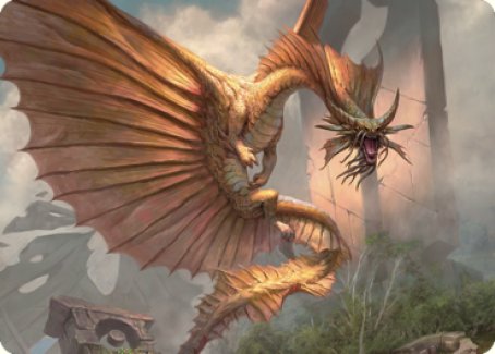 Ancient Gold Dragon Art Card (28) [Commander Legends: Battle for Baldur's Gate Art Series] | Odin's Place