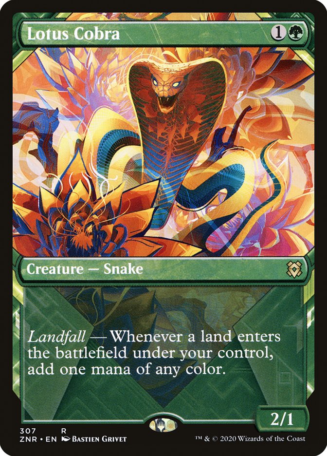 Lotus Cobra (Showcase) [Zendikar Rising] | Odin's Place