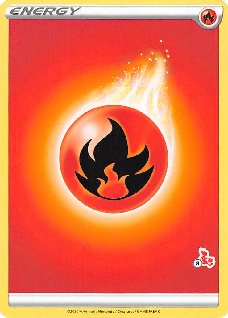 Fire Energy (Cinderace Stamp #8) [Battle Academy 2022] | Odin's Place