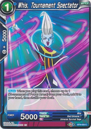 Whis, Tournament Spectator (BT9-033) [Universal Onslaught] | Odin's Place