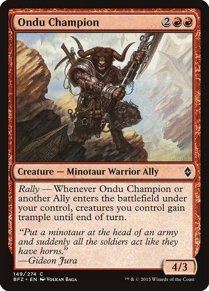 Ondu Champion (149) [Battle for Zendikar] | Odin's Place