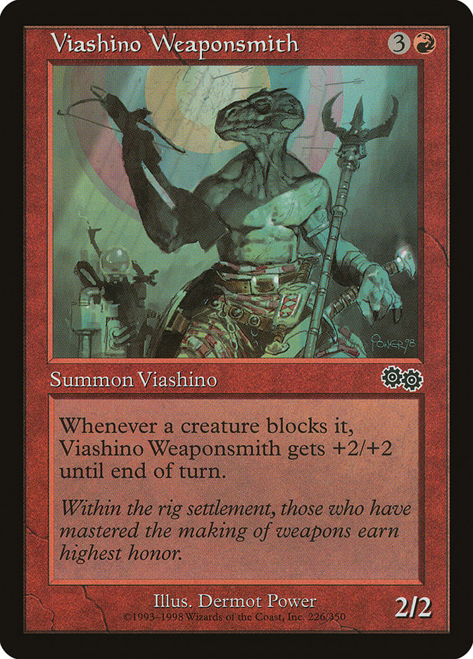 Viashino Weaponsmith (226) [Urza's Saga] | Odin's Place